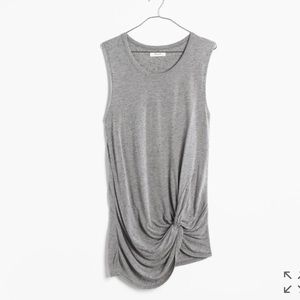 Madewell Speckled Twist Tunic Tank Top
